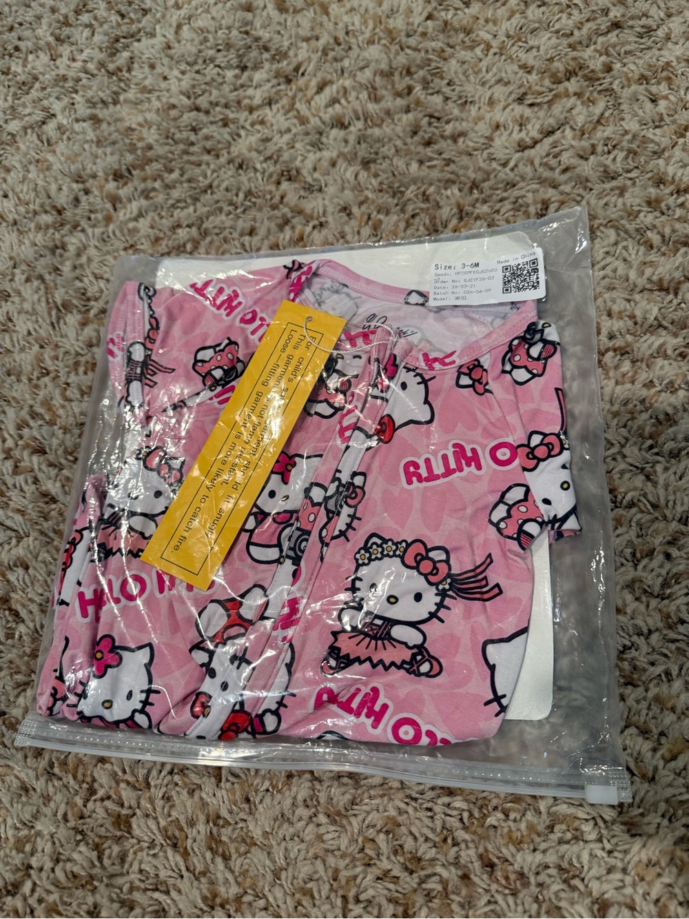 BAMBOO Shortie Hello Kitty Pink